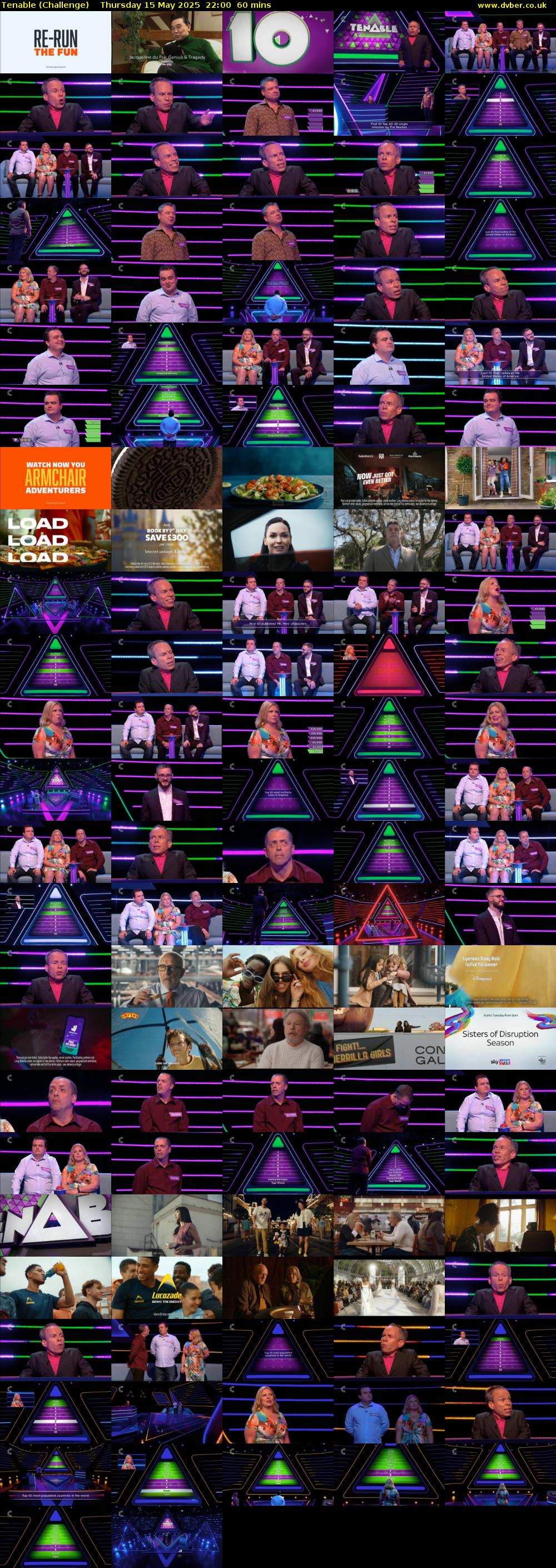 Tenable (Challenge) Thursday 15 May 2025 22:00 - 23:00