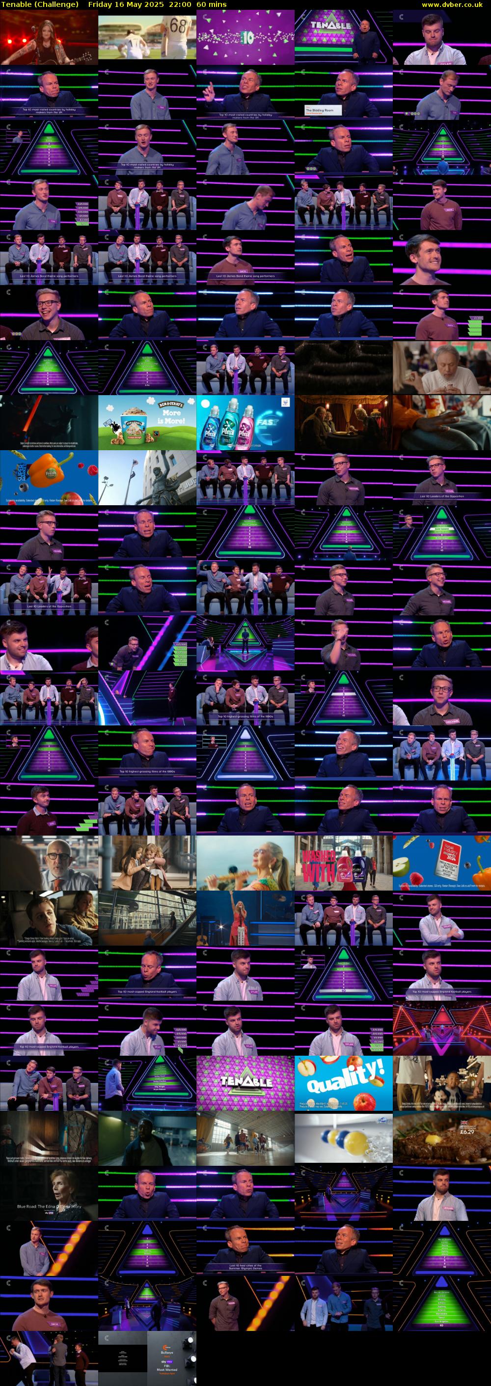 Tenable (Challenge) Friday 16 May 2025 22:00 - 23:00