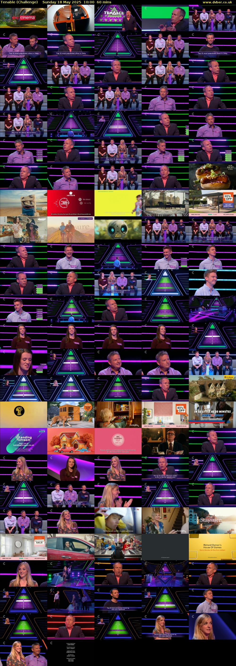 Tenable (Challenge) Sunday 18 May 2025 10:00 - 11:00