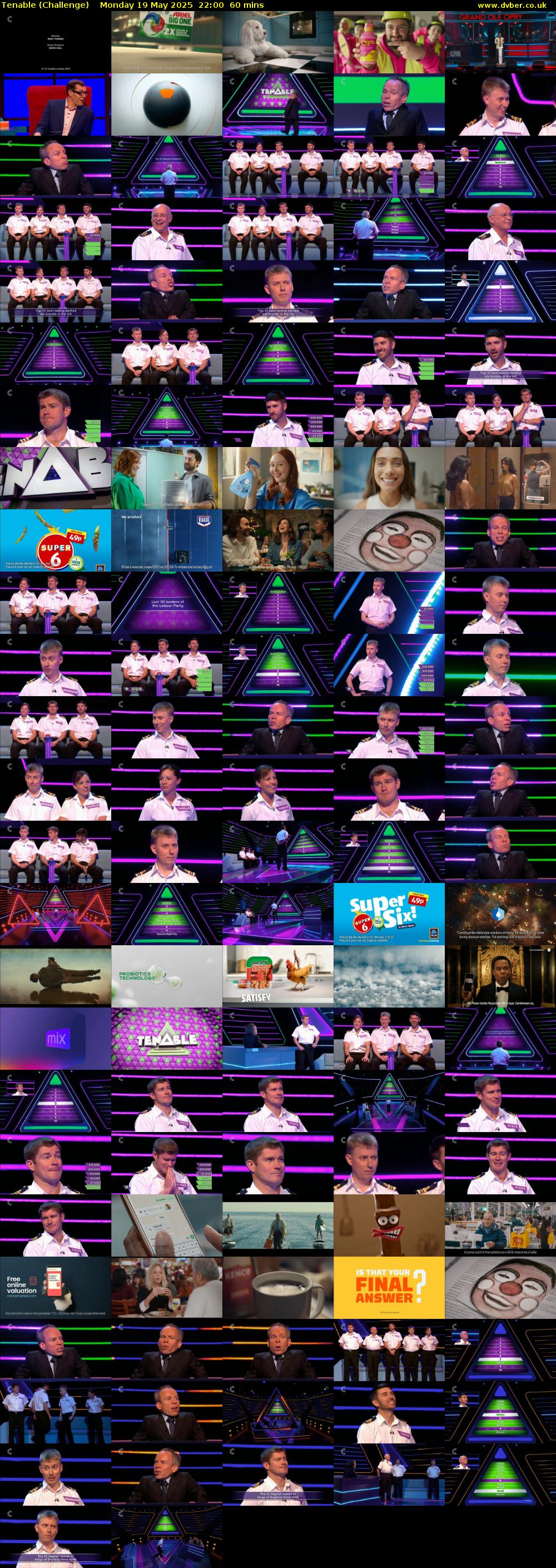 Tenable (Challenge) Monday 19 May 2025 22:00 - 23:00