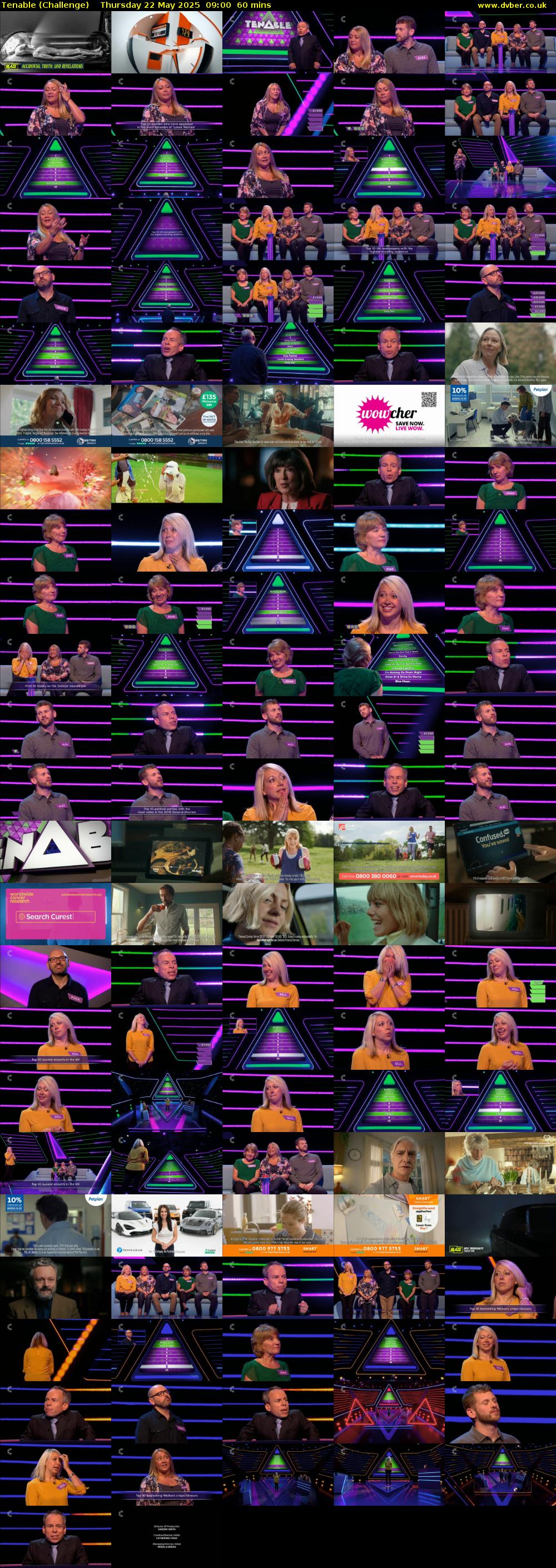 Tenable (Challenge) Thursday 22 May 2025 09:00 - 10:00