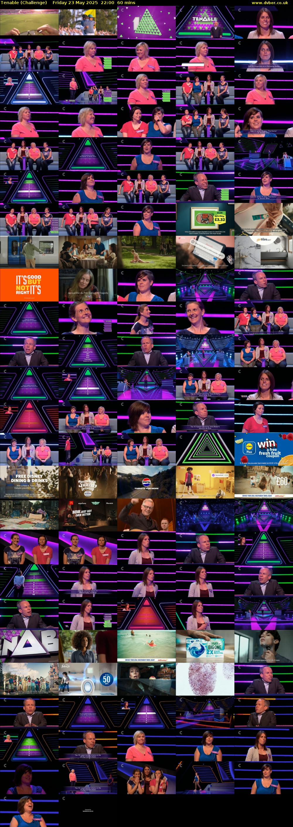 Tenable (Challenge) Friday 23 May 2025 22:00 - 23:00