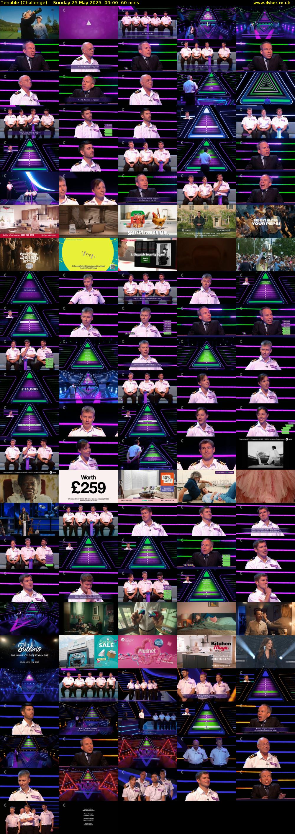Tenable (Challenge) Sunday 25 May 2025 09:00 - 10:00