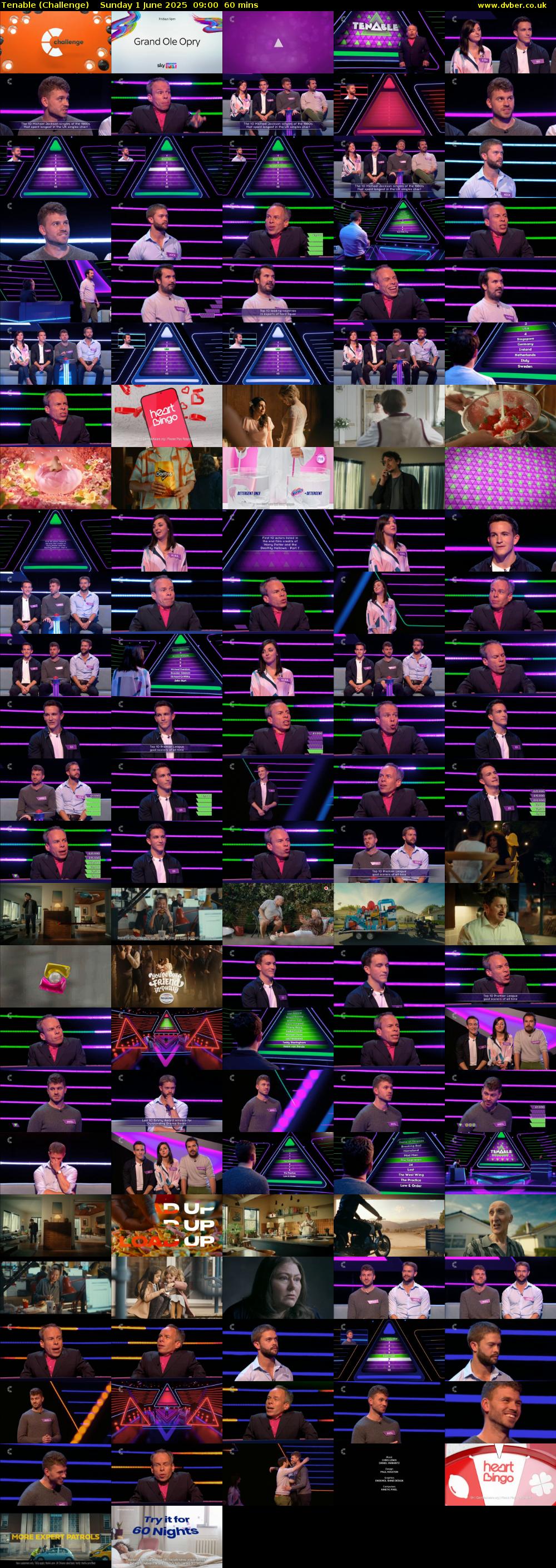 Tenable (Challenge) Sunday 1 June 2025 09:00 - 10:00