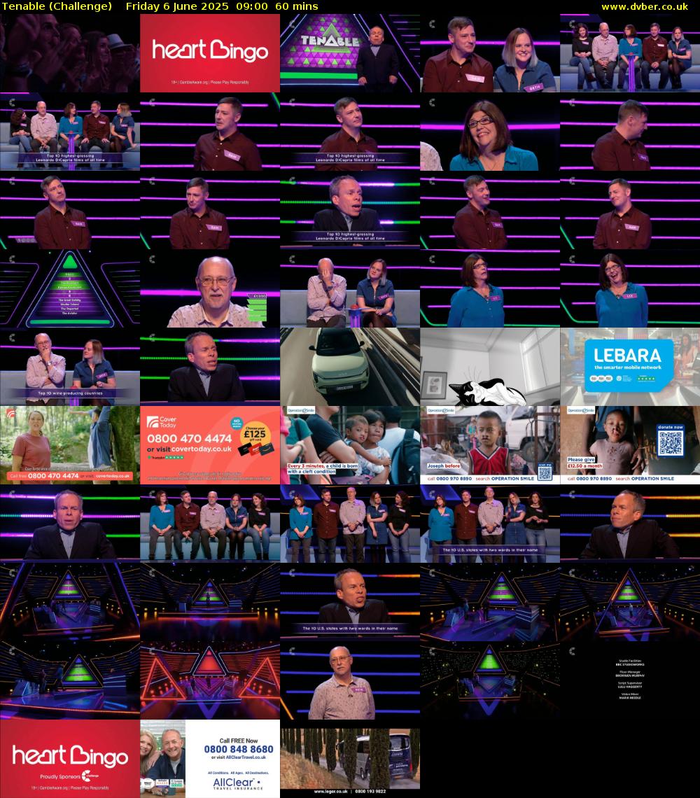 Tenable (Challenge) Friday 6 June 2025 09:00 - 10:00