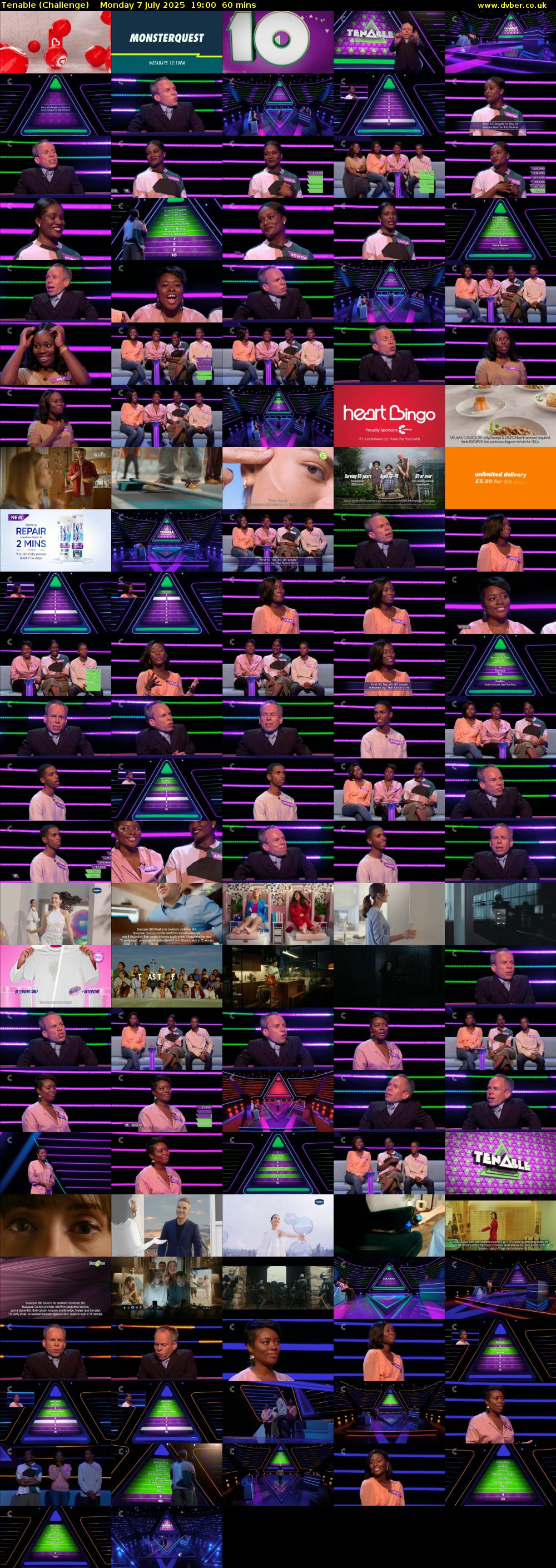 Tenable (Challenge) Monday 7 July 2025 19:00 - 20:00