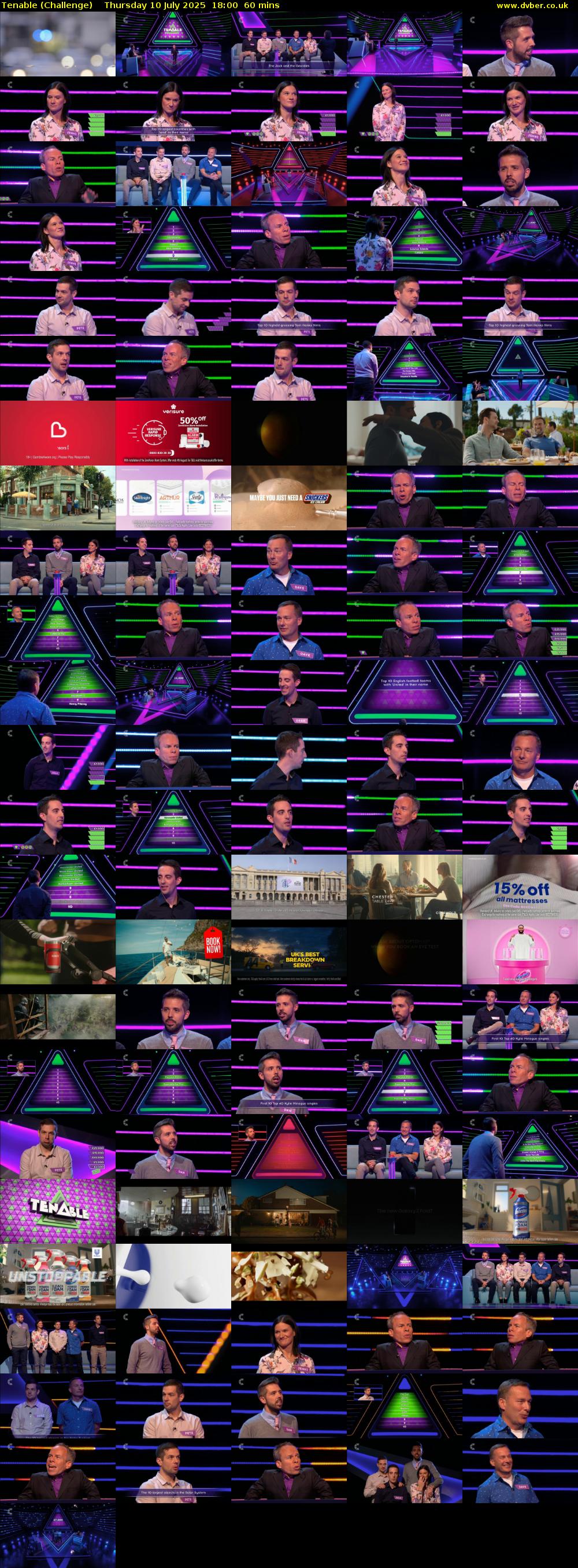 Tenable (Challenge) Thursday 10 July 2025 18:00 - 19:00