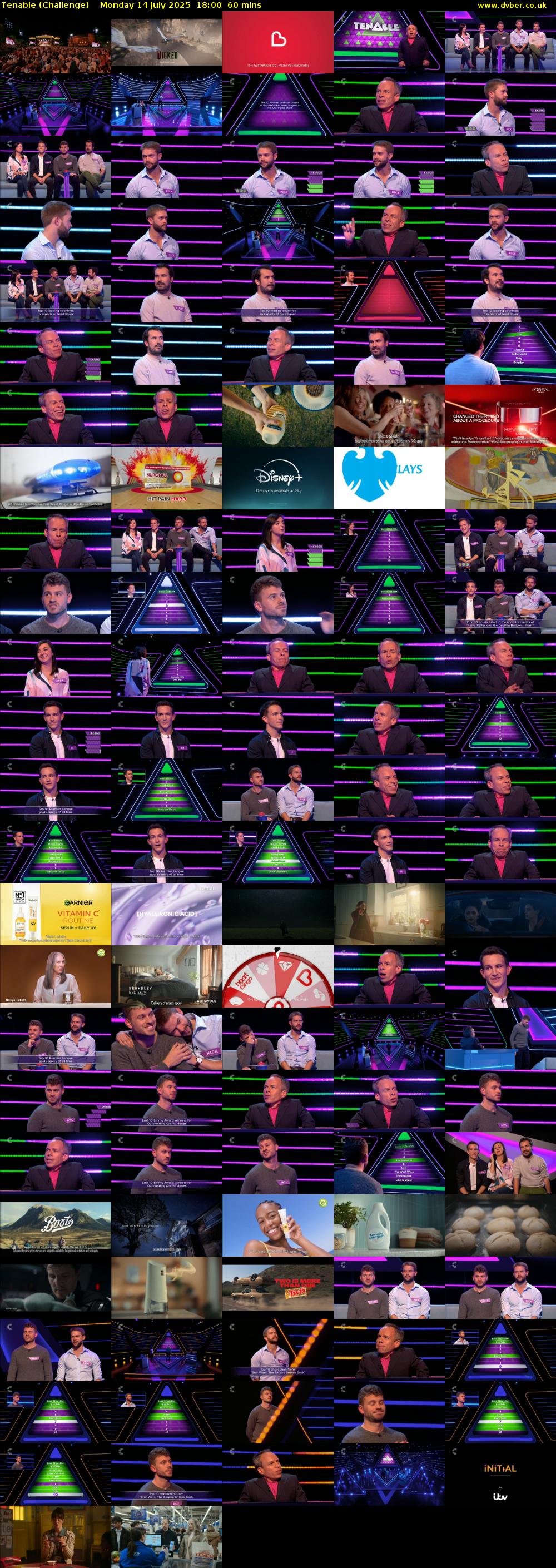 Tenable (Challenge) Monday 14 July 2025 18:00 - 19:00