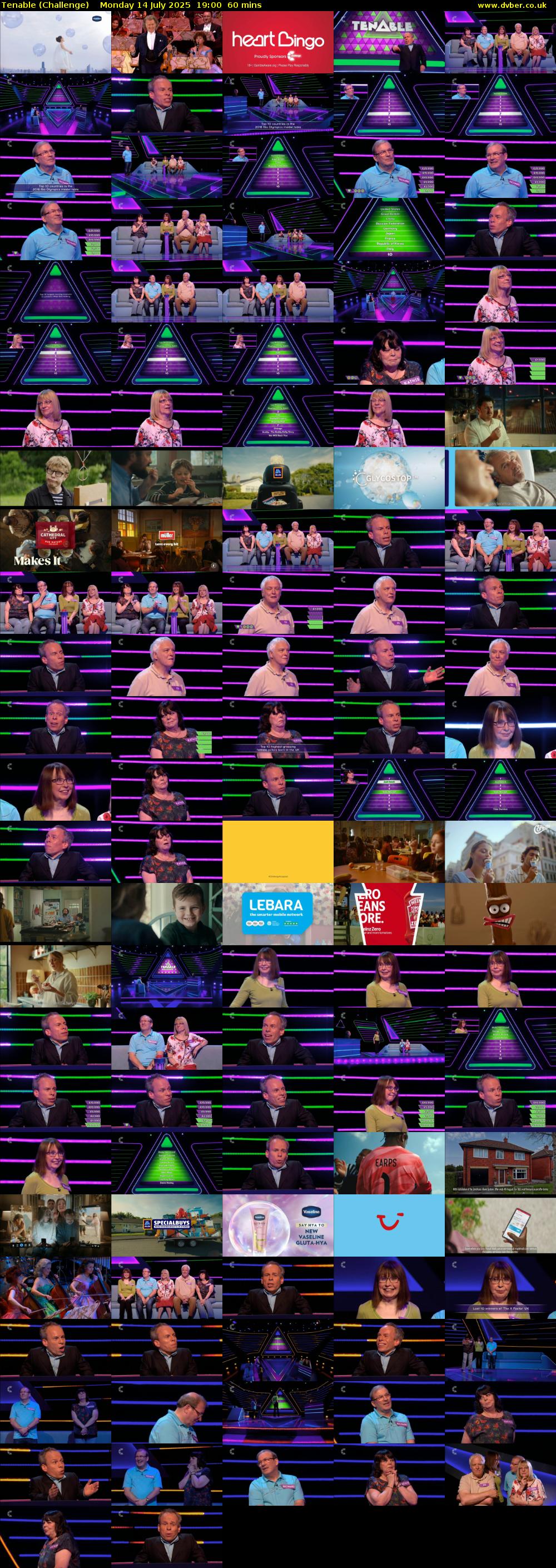Tenable (Challenge) Monday 14 July 2025 19:00 - 20:00