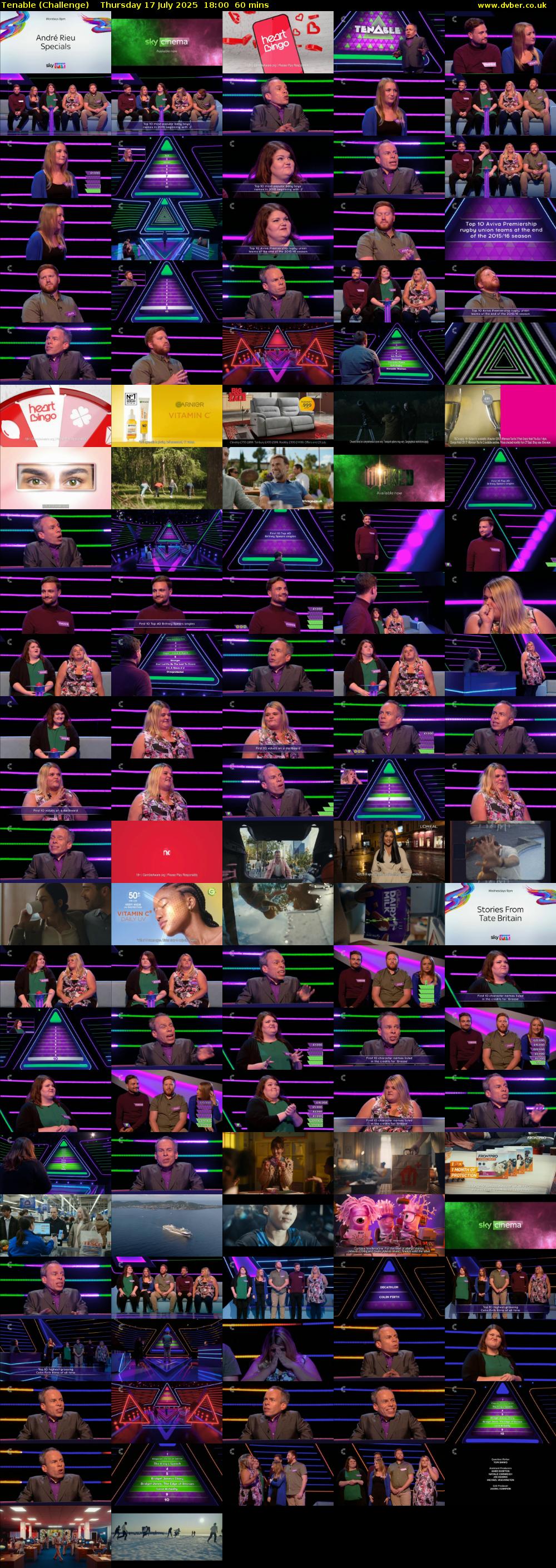 Tenable (Challenge) Thursday 17 July 2025 18:00 - 19:00