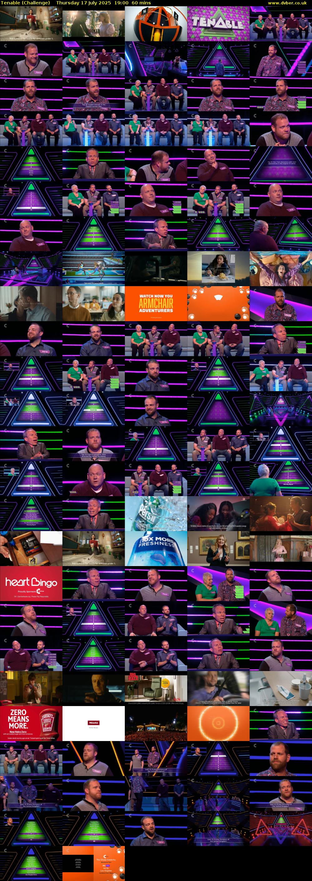 Tenable (Challenge) Thursday 17 July 2025 19:00 - 20:00