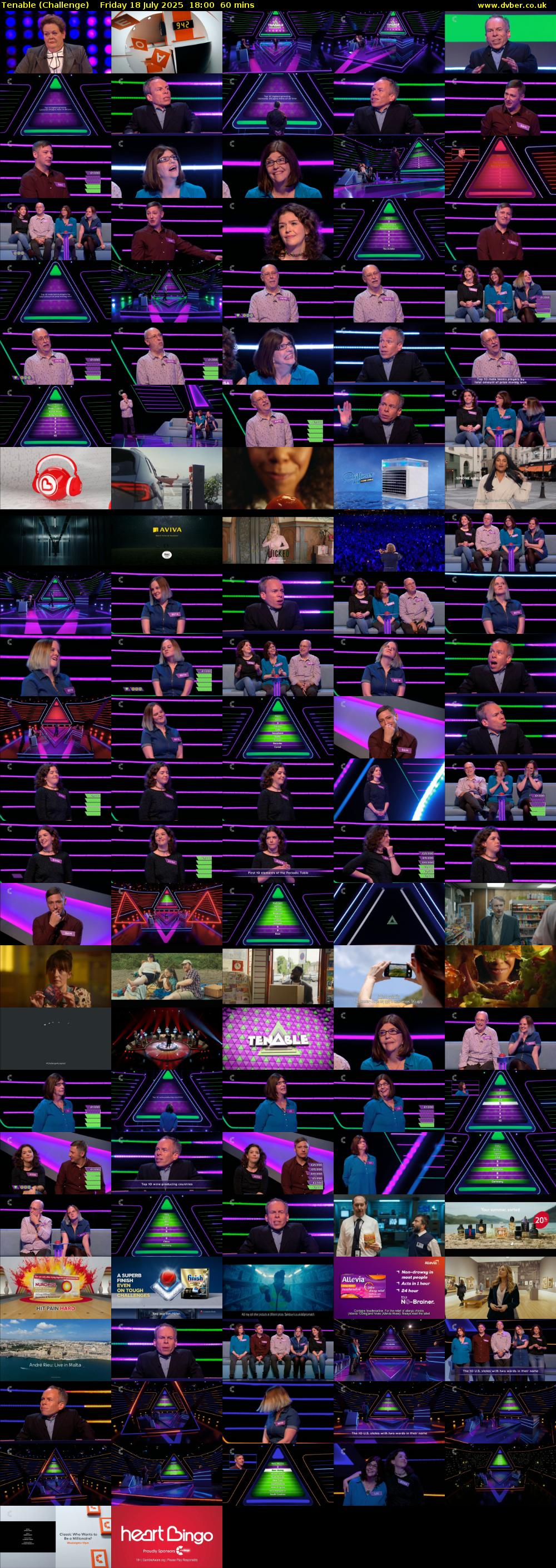 Tenable (Challenge) Friday 18 July 2025 18:00 - 19:00