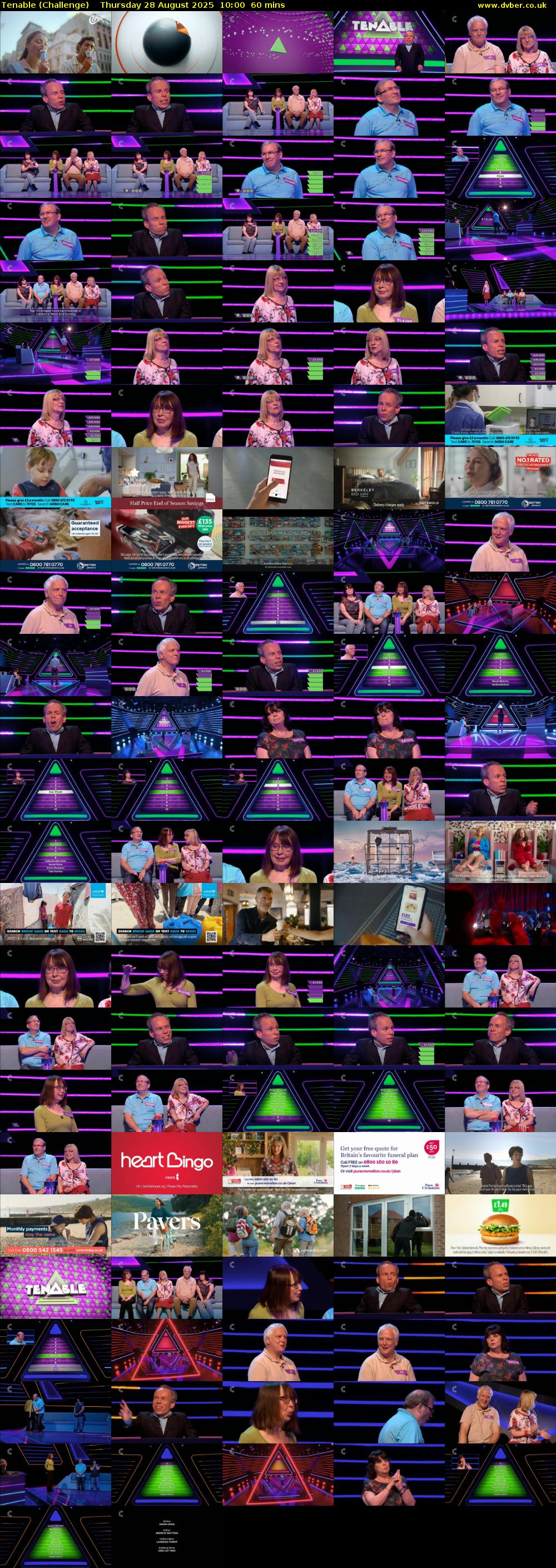 Tenable (Challenge) Thursday 28 August 2025 10:00 - 11:00