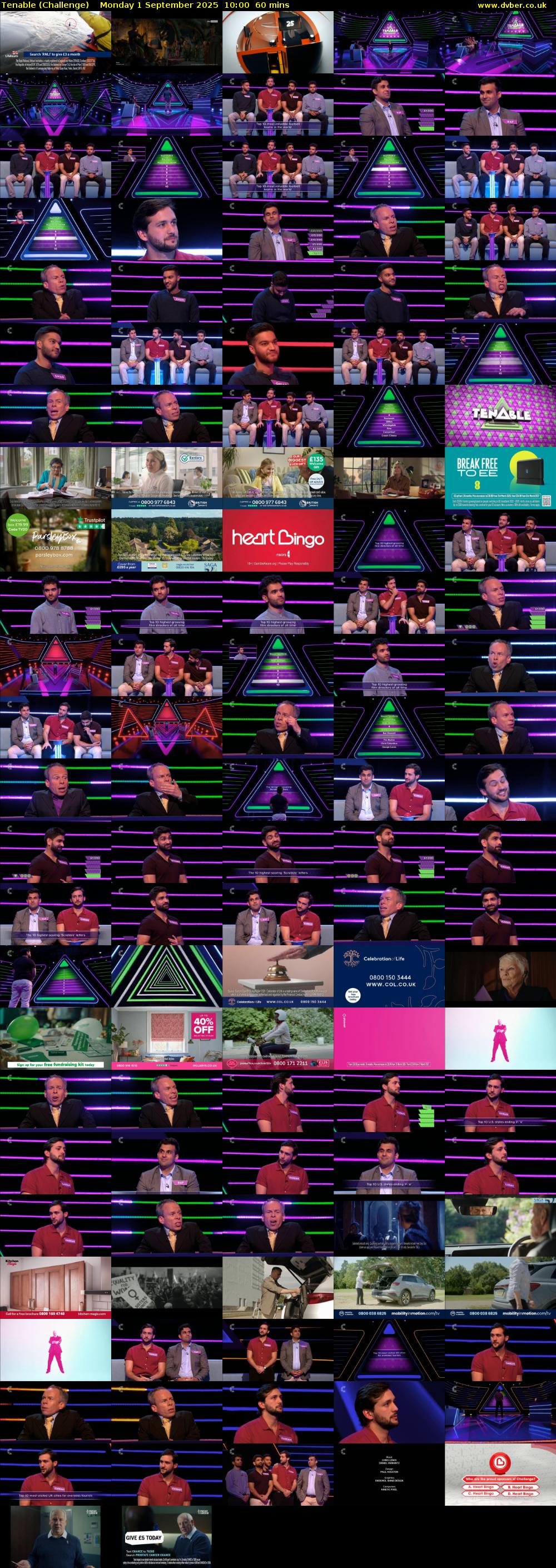 Tenable (Challenge) Monday 1 September 2025 10:00 - 11:00