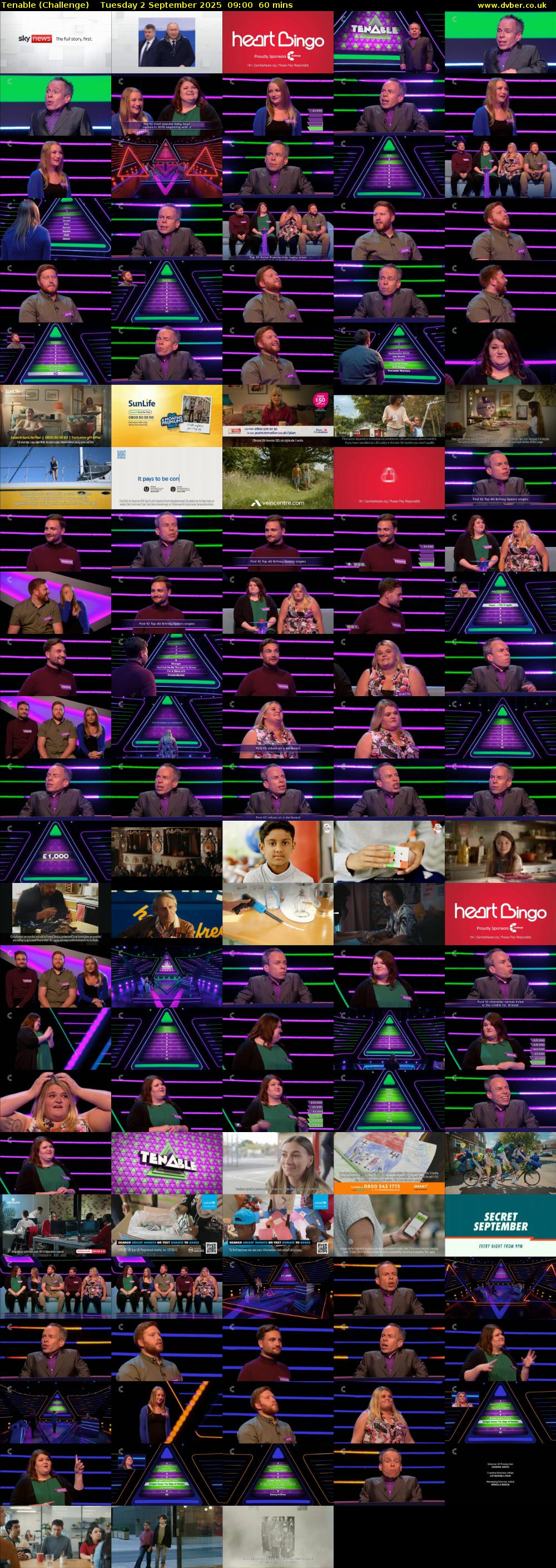 Tenable (Challenge) Tuesday 2 September 2025 09:00 - 10:00