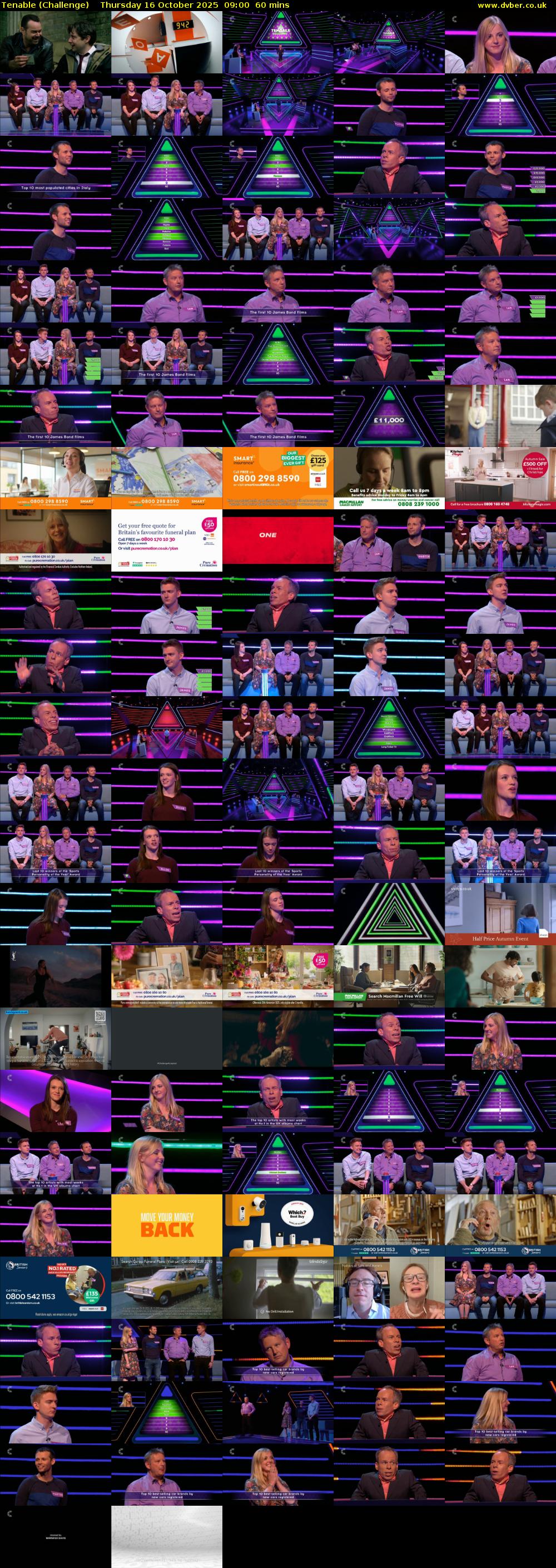 Tenable (Challenge) Thursday 16 October 2025 09:00 - 10:00