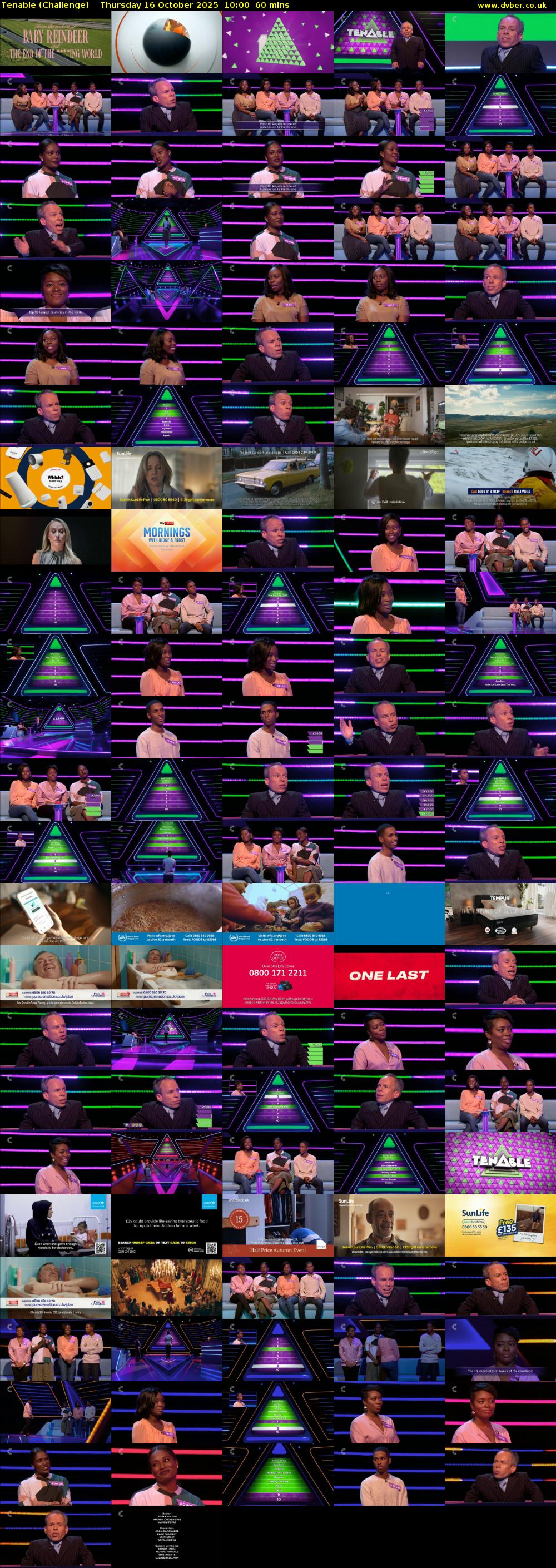 Tenable (Challenge) Thursday 16 October 2025 10:00 - 11:00