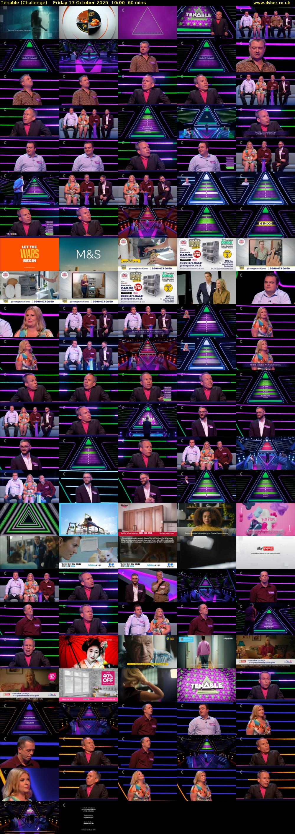 Tenable (Challenge) Friday 17 October 2025 10:00 - 11:00