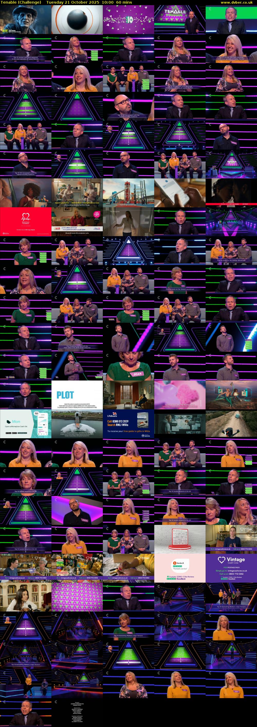 Tenable (Challenge) Tuesday 21 October 2025 10:00 - 11:00