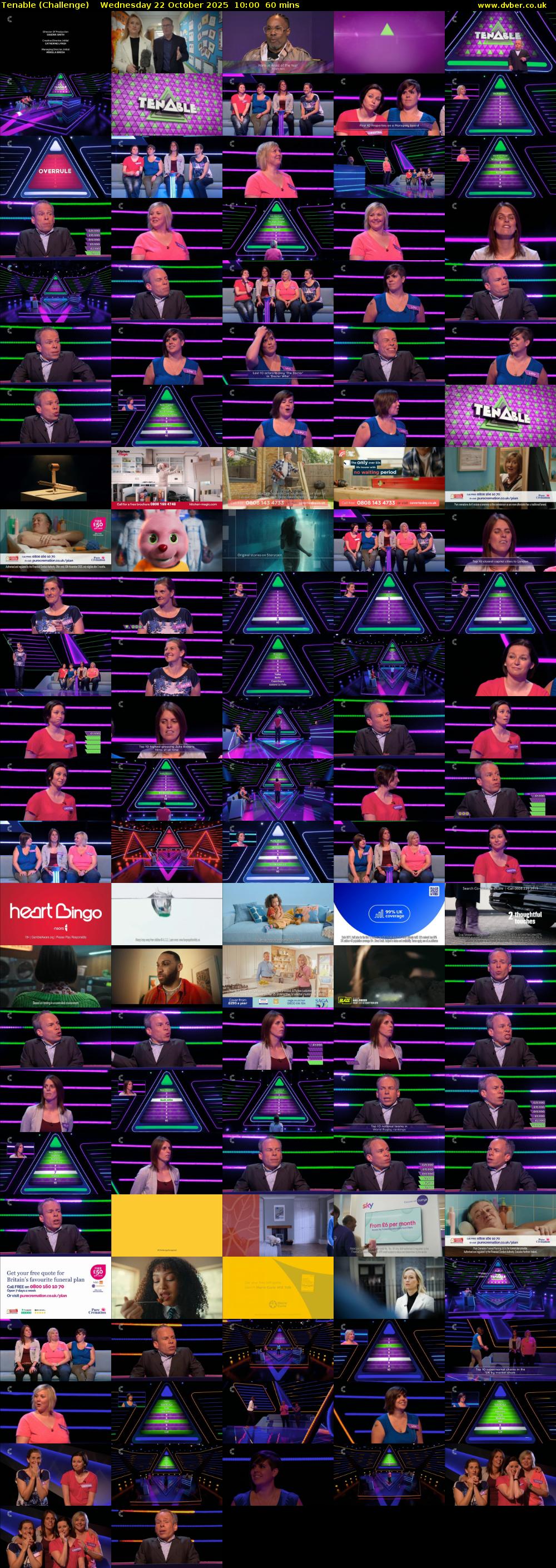 Tenable (Challenge) Wednesday 22 October 2025 10:00 - 11:00