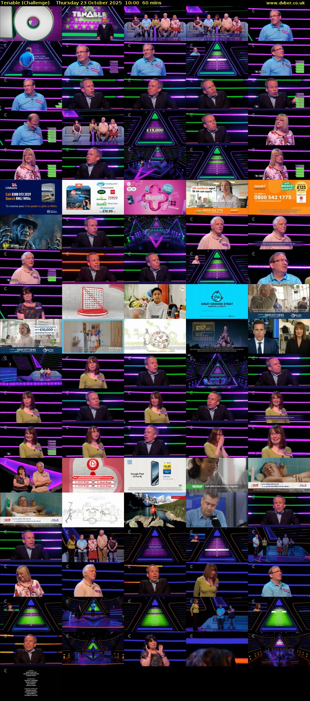 Tenable (Challenge) Thursday 23 October 2025 10:00 - 11:00