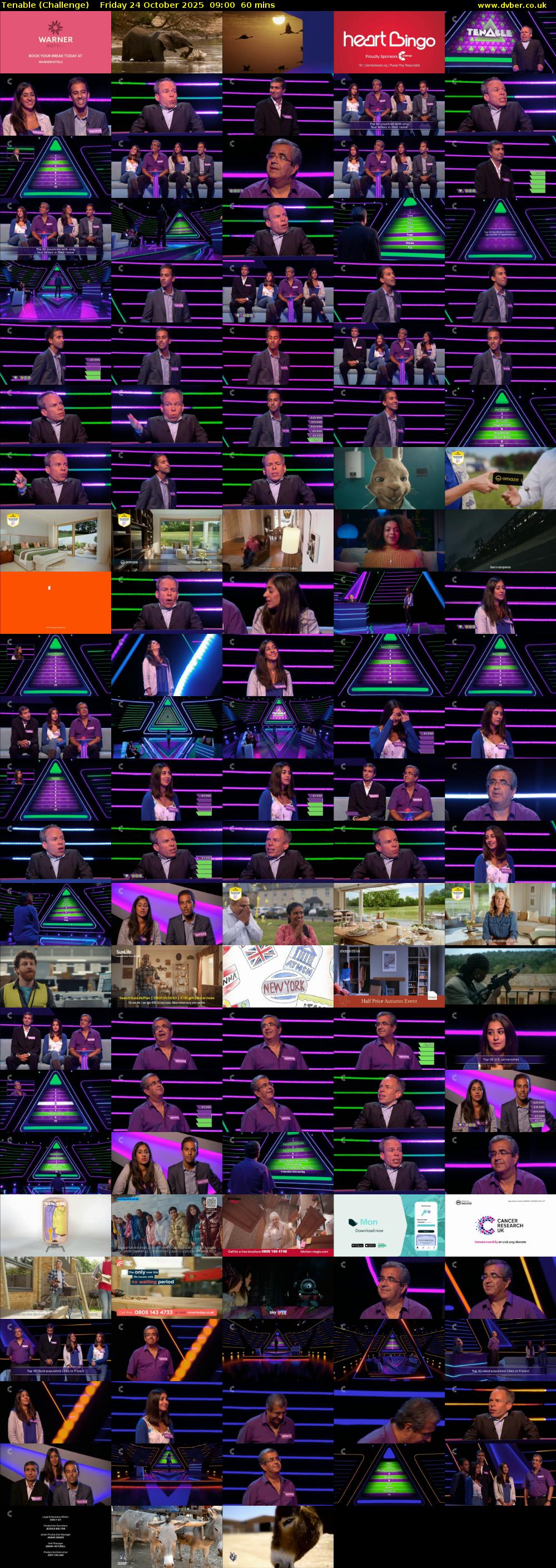 Tenable (Challenge) Friday 24 October 2025 09:00 - 10:00