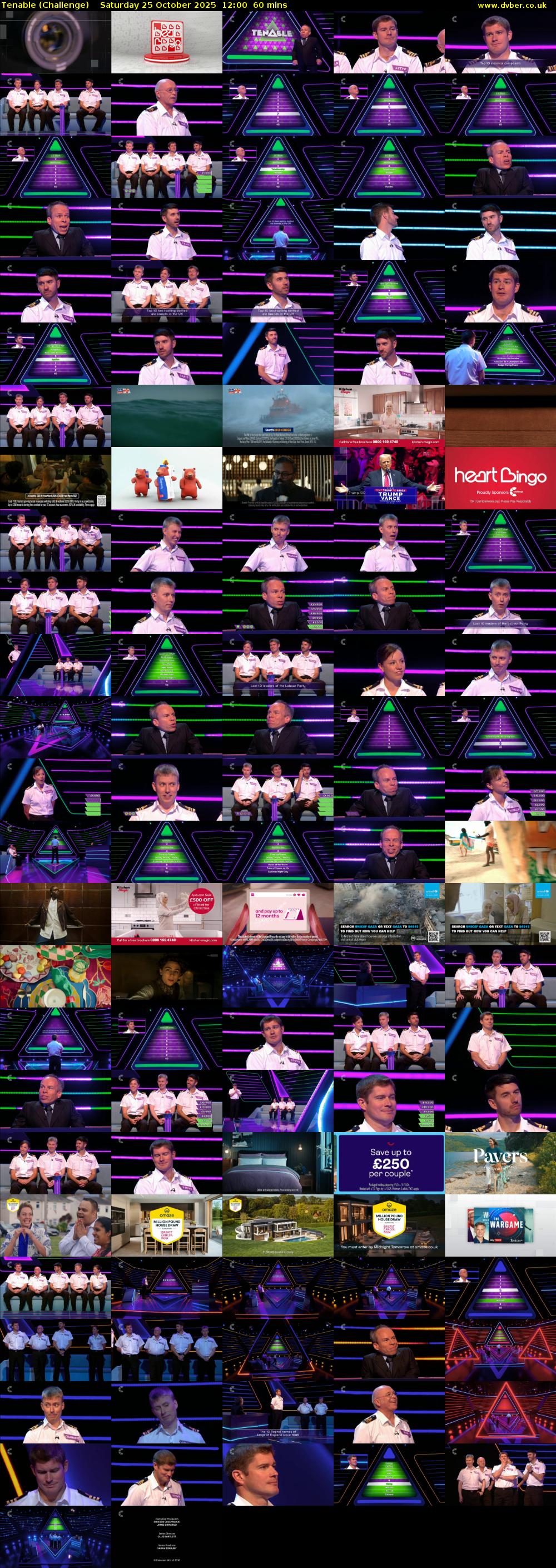 Tenable (Challenge) Saturday 25 October 2025 12:00 - 13:00