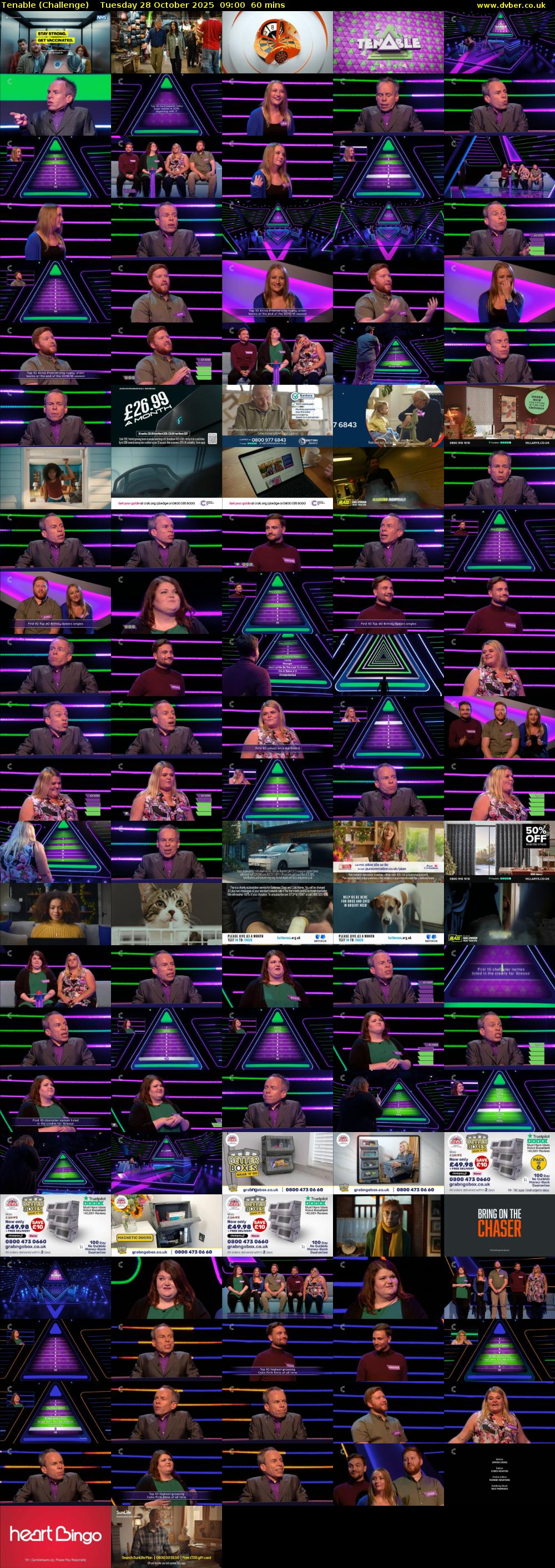 Tenable (Challenge) Tuesday 28 October 2025 09:00 - 10:00