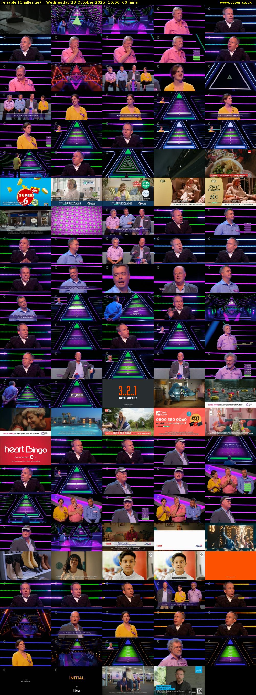 Tenable (Challenge) Wednesday 29 October 2025 10:00 - 11:00