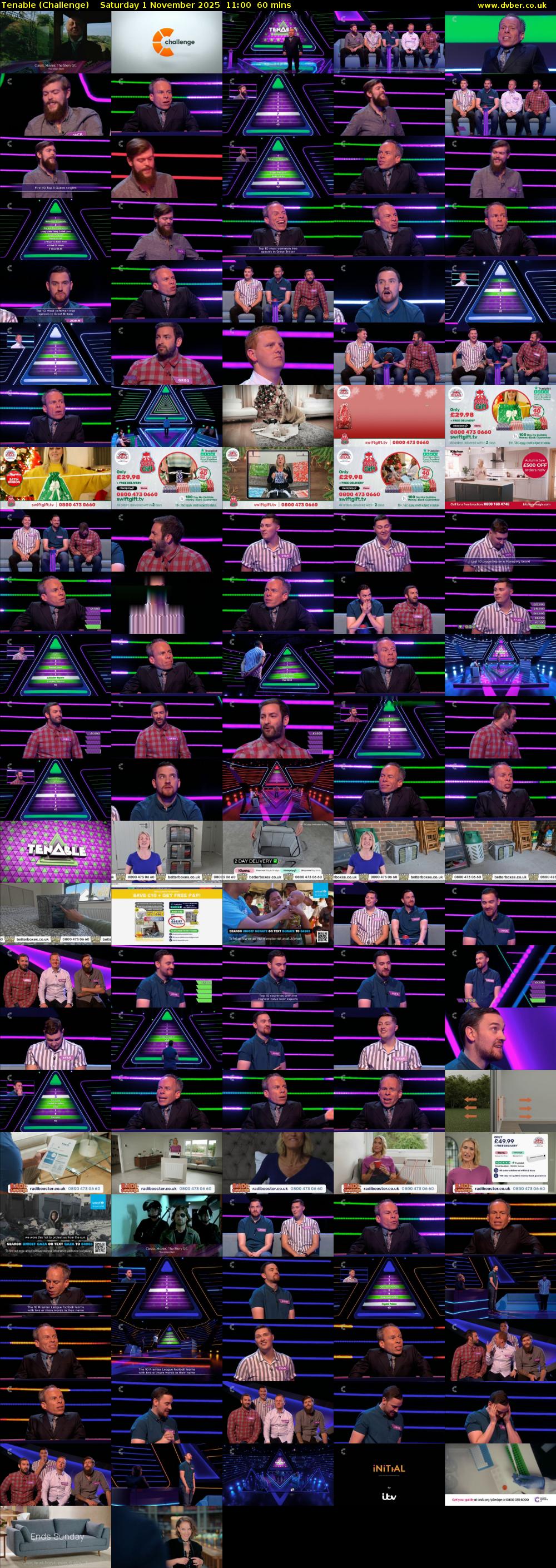 Tenable (Challenge) Saturday 1 November 2025 11:00 - 12:00