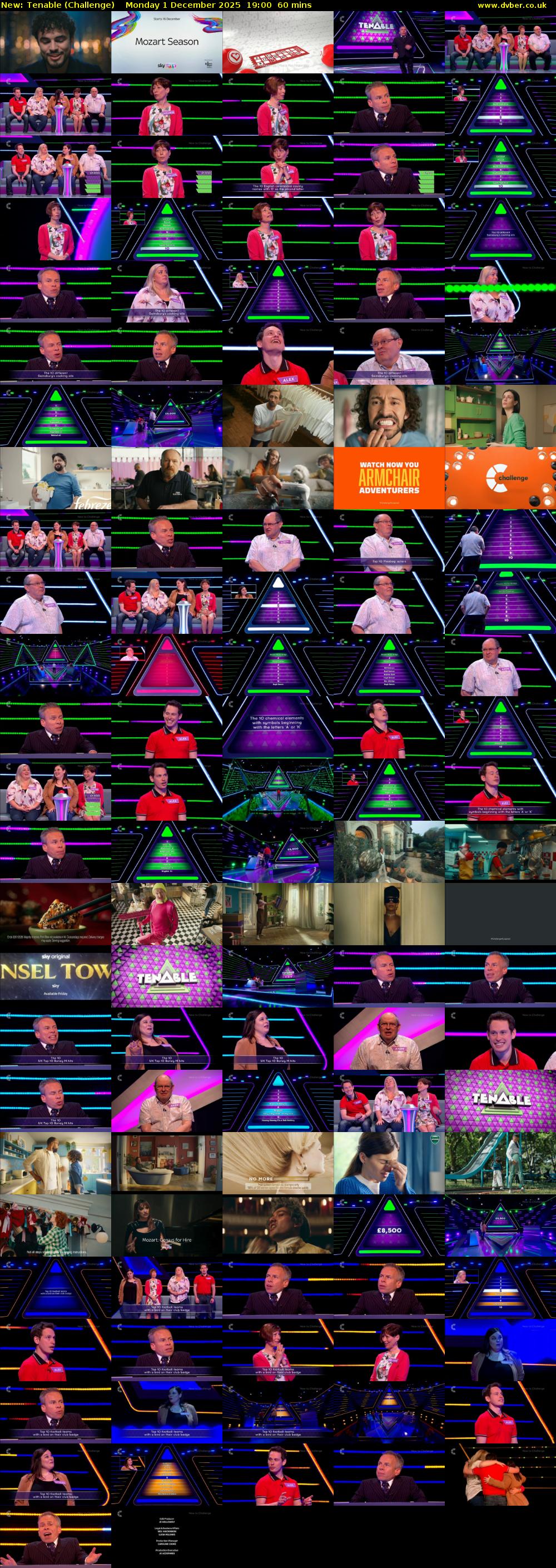 Tenable (Challenge) Monday 1 December 2025 19:00 - 20:00