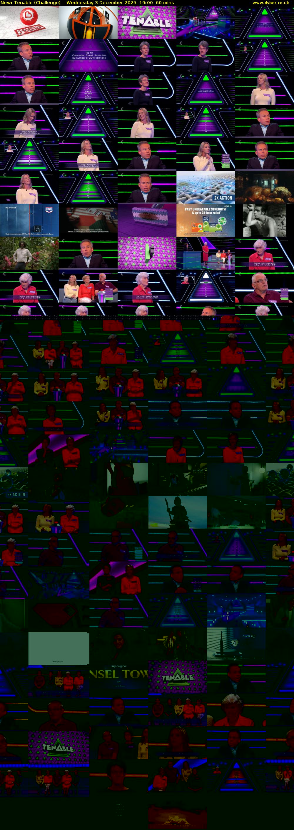 Tenable (Challenge) Wednesday 3 December 2025 19:00 - 20:00