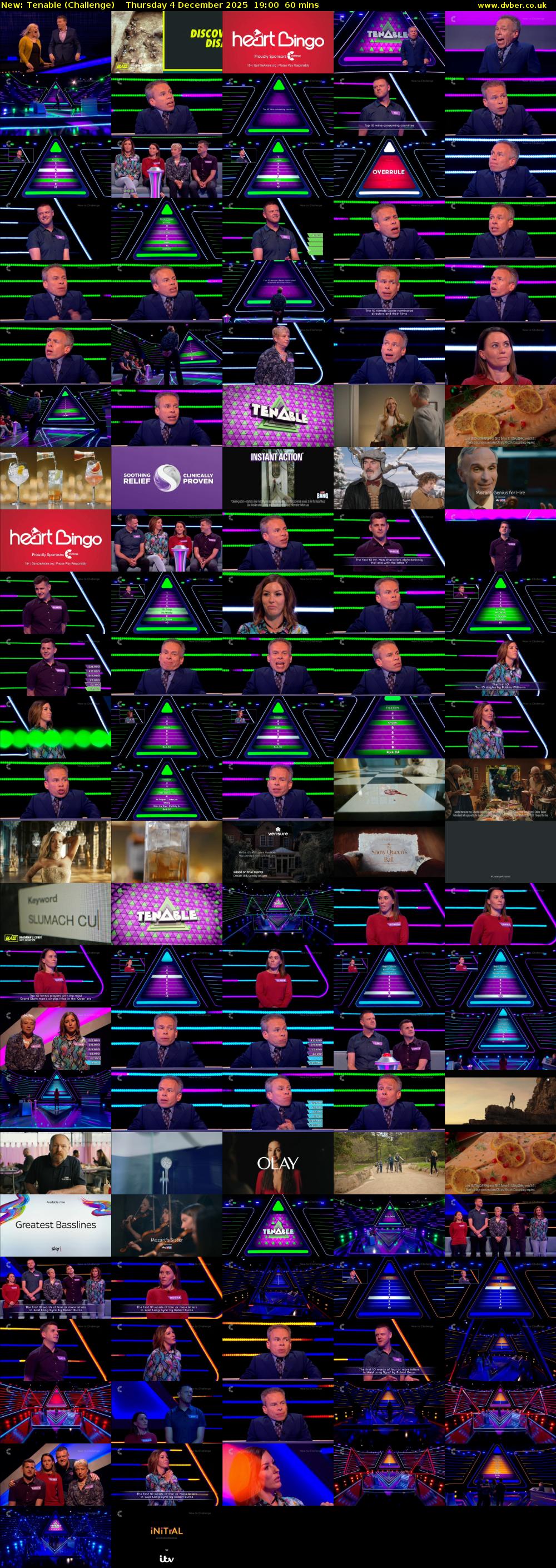 Tenable (Challenge) Thursday 4 December 2025 19:00 - 20:00