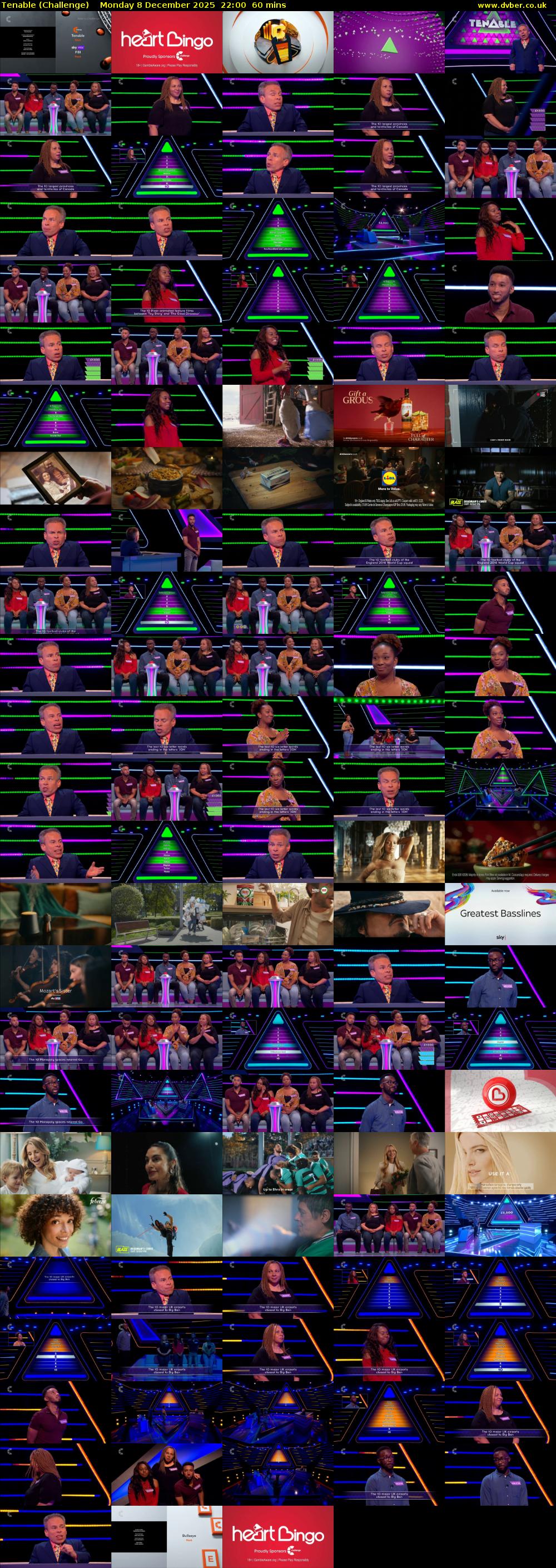 Tenable (Challenge) Monday 8 December 2025 22:00 - 23:00