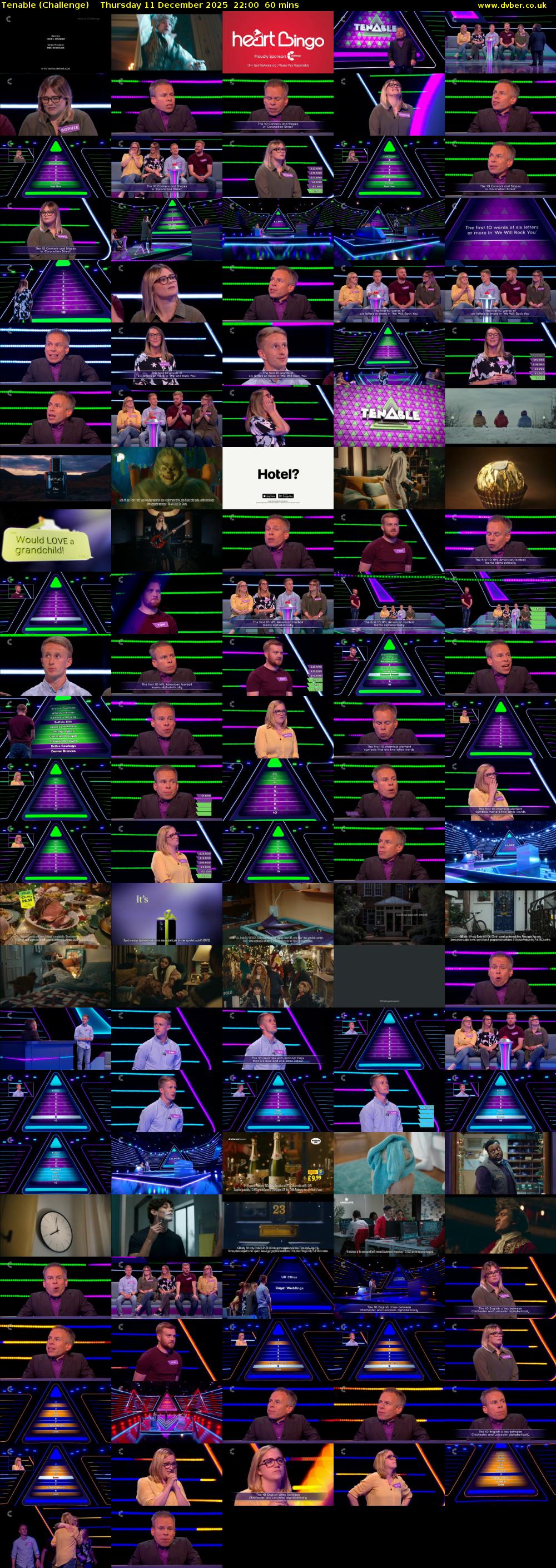 Tenable (Challenge) Thursday 11 December 2025 22:00 - 23:00