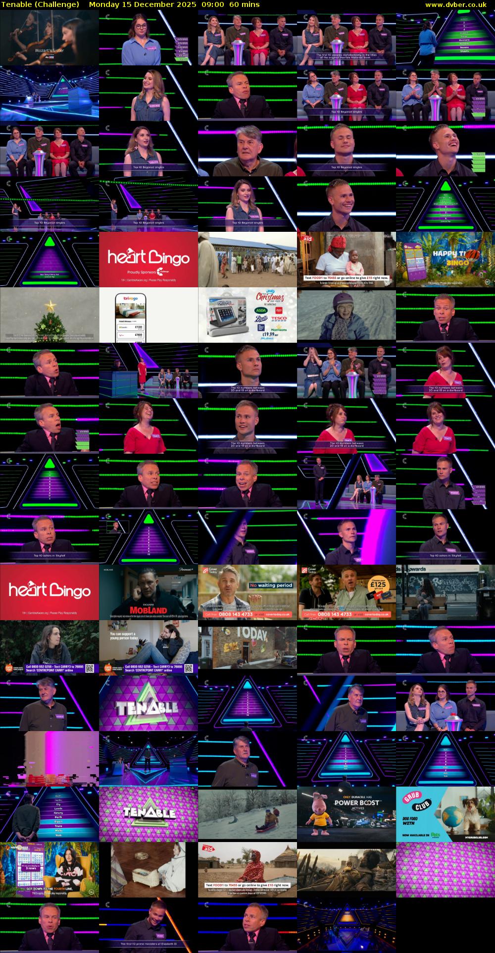 Tenable (Challenge) Monday 15 December 2025 09:00 - 10:00