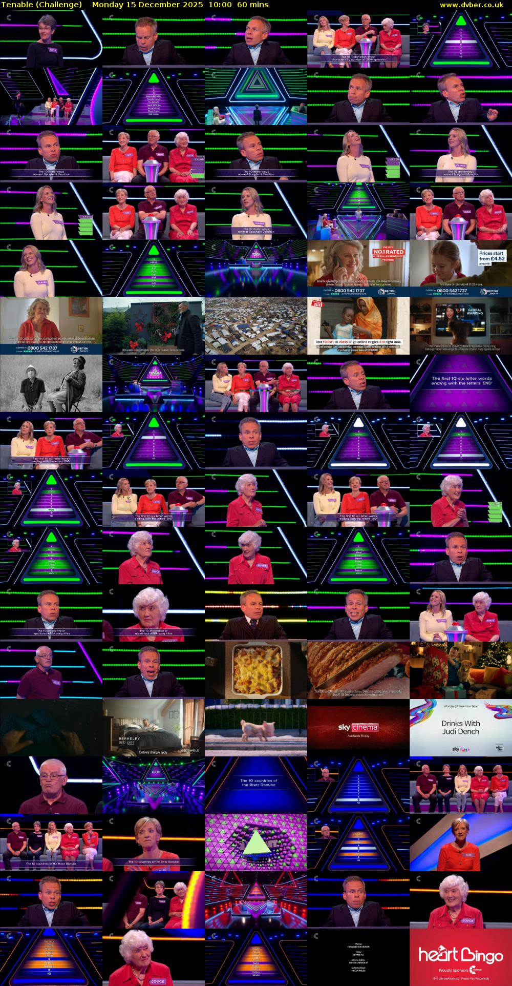 Tenable (Challenge) Monday 15 December 2025 10:00 - 11:00