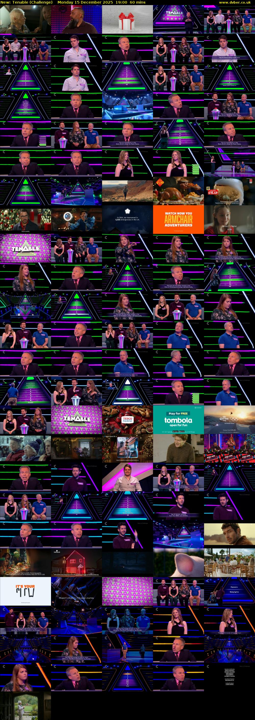 Tenable (Challenge) Monday 15 December 2025 19:00 - 20:00