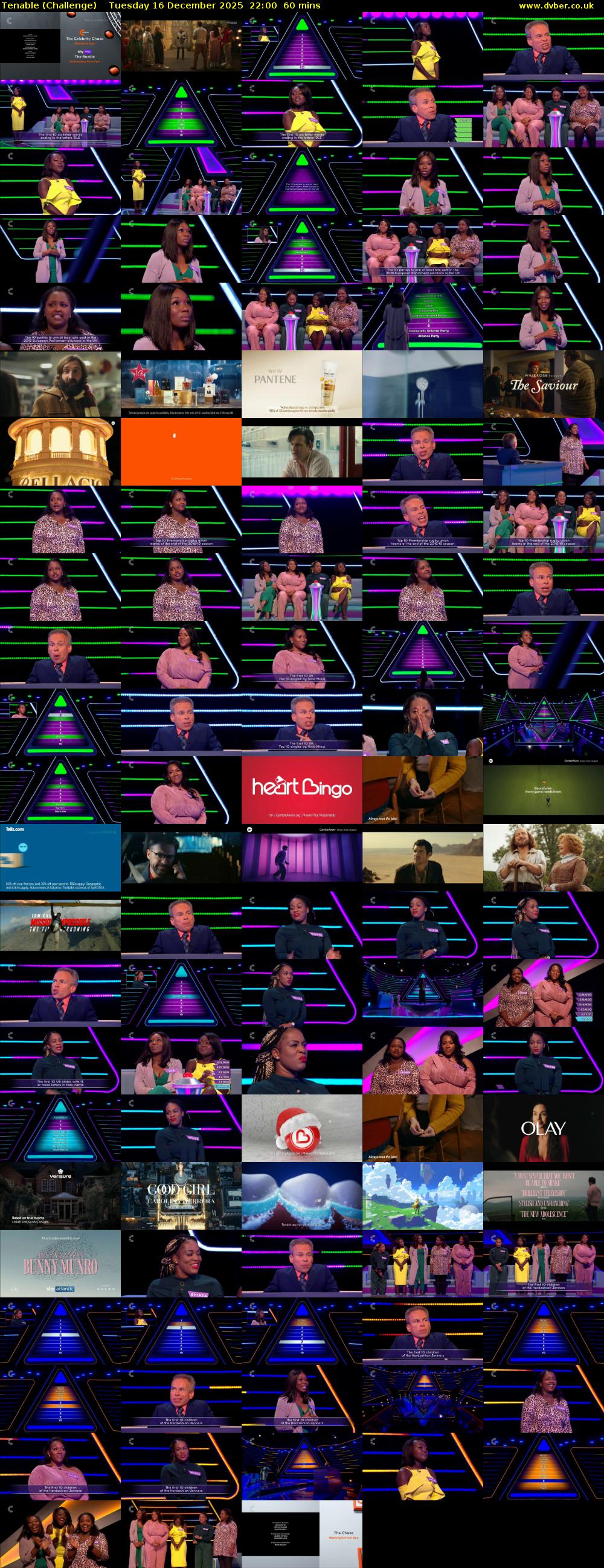 Tenable (Challenge) Tuesday 16 December 2025 22:00 - 23:00