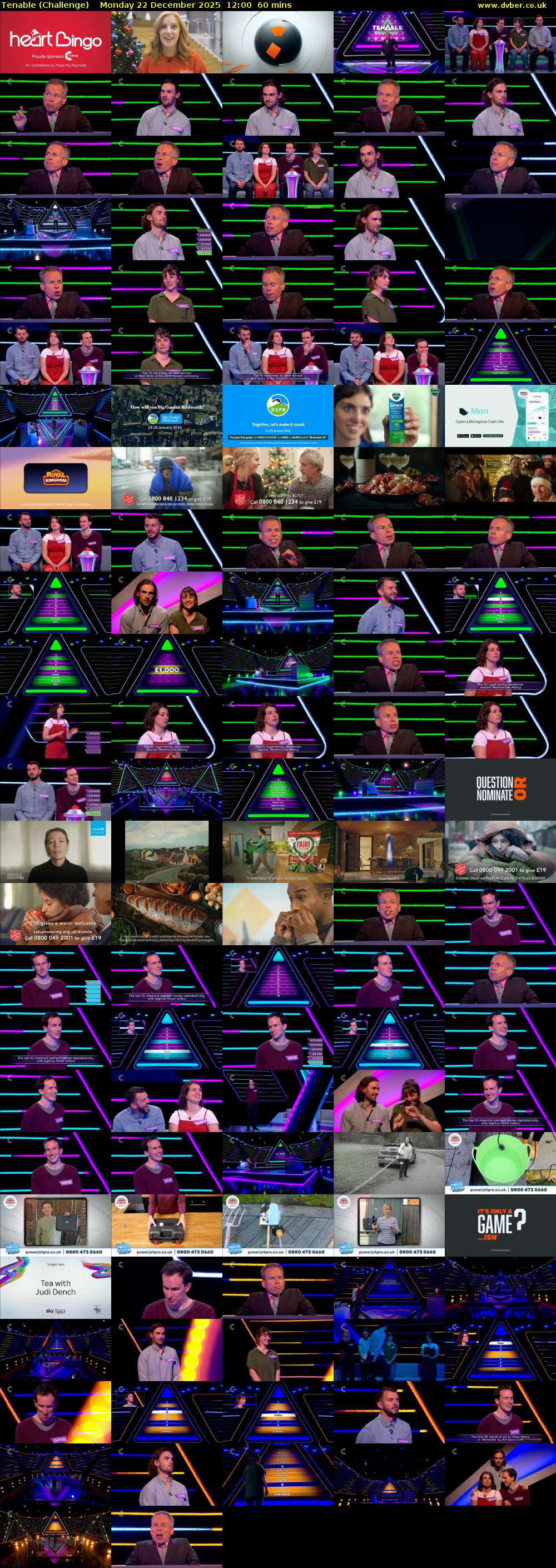 Tenable (Challenge) Monday 22 December 2025 12:00 - 13:00