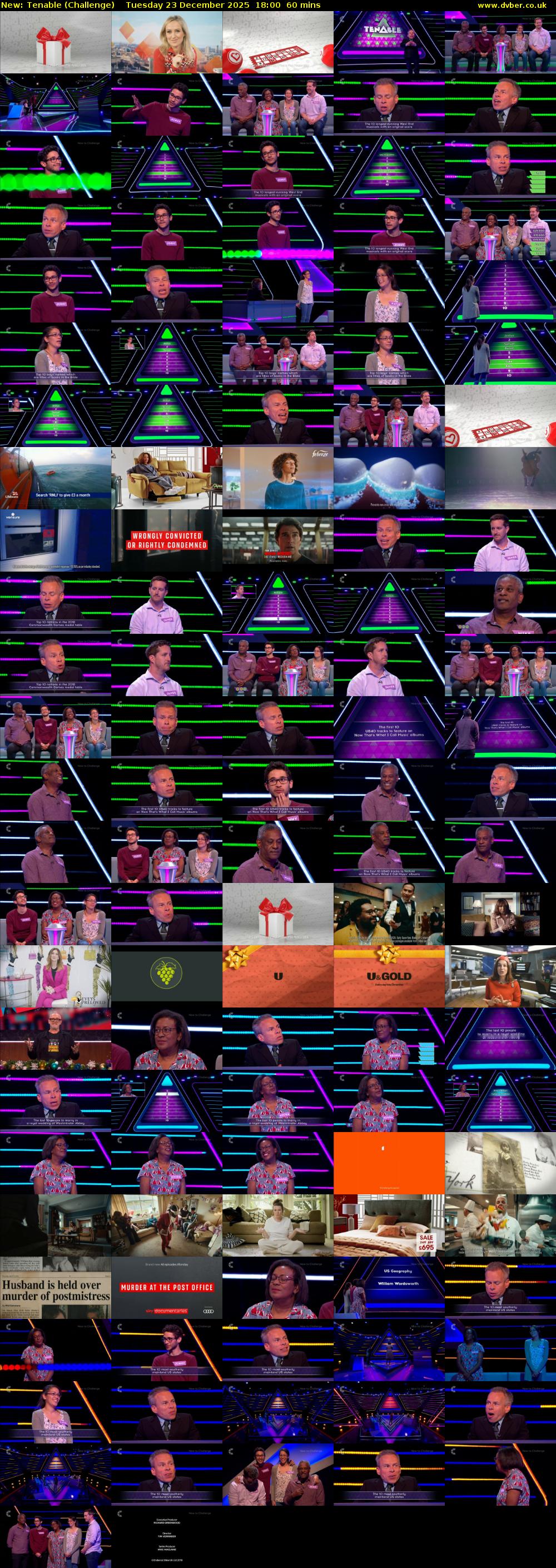 Tenable (Challenge) Tuesday 23 December 2025 18:00 - 19:00