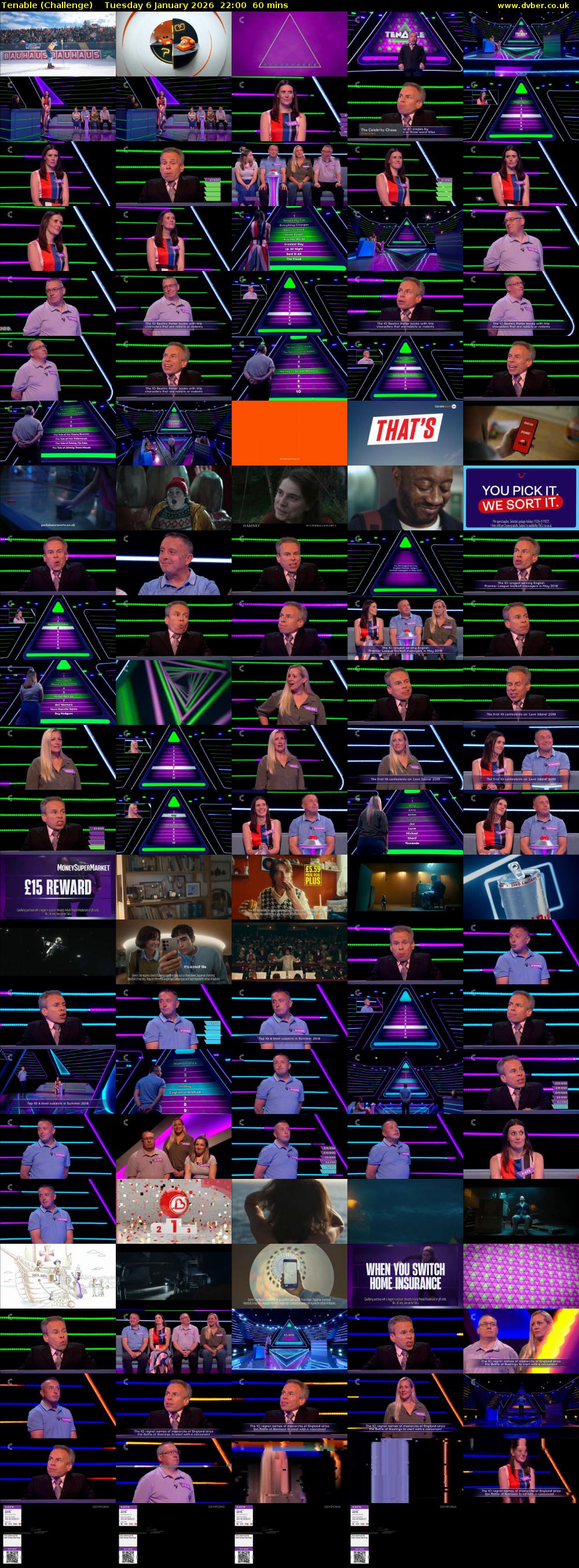 Tenable (Challenge) Tuesday 6 January 2026 22:00 - 23:00