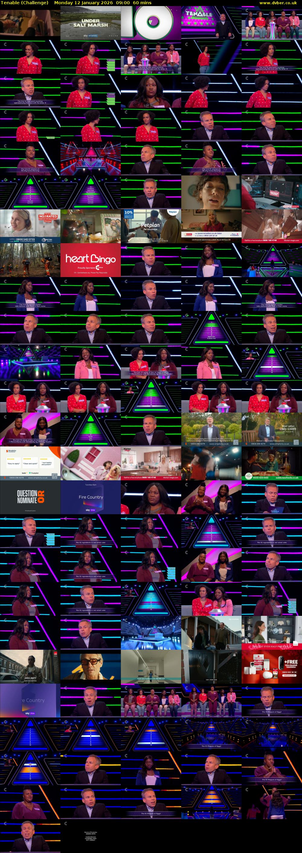 Tenable (Challenge) Monday 12 January 2026 09:00 - 10:00