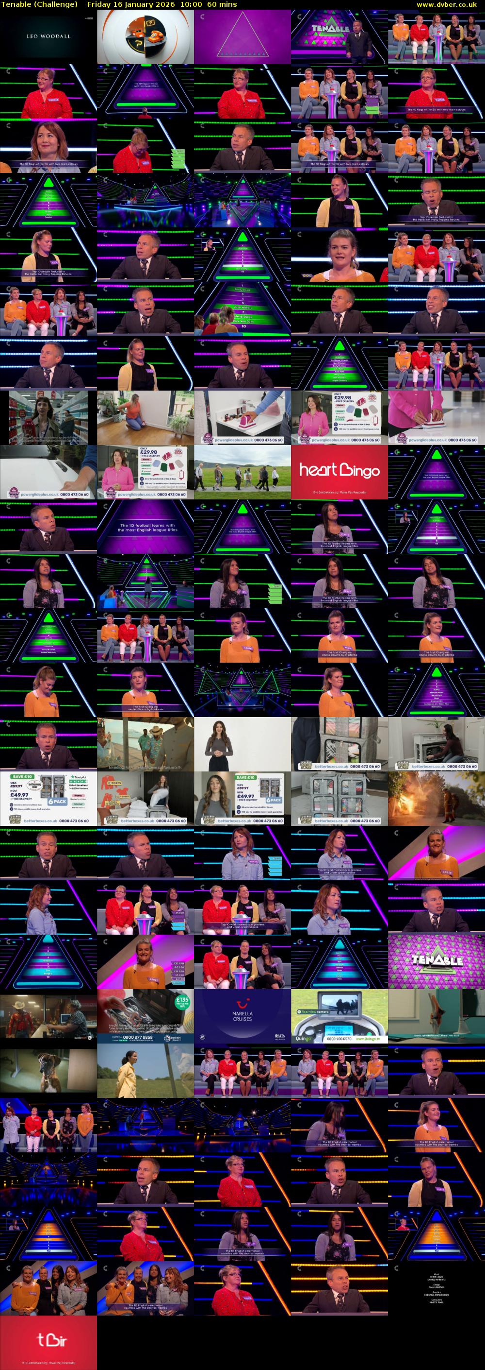 Tenable (Challenge) Friday 16 January 2026 10:00 - 11:00