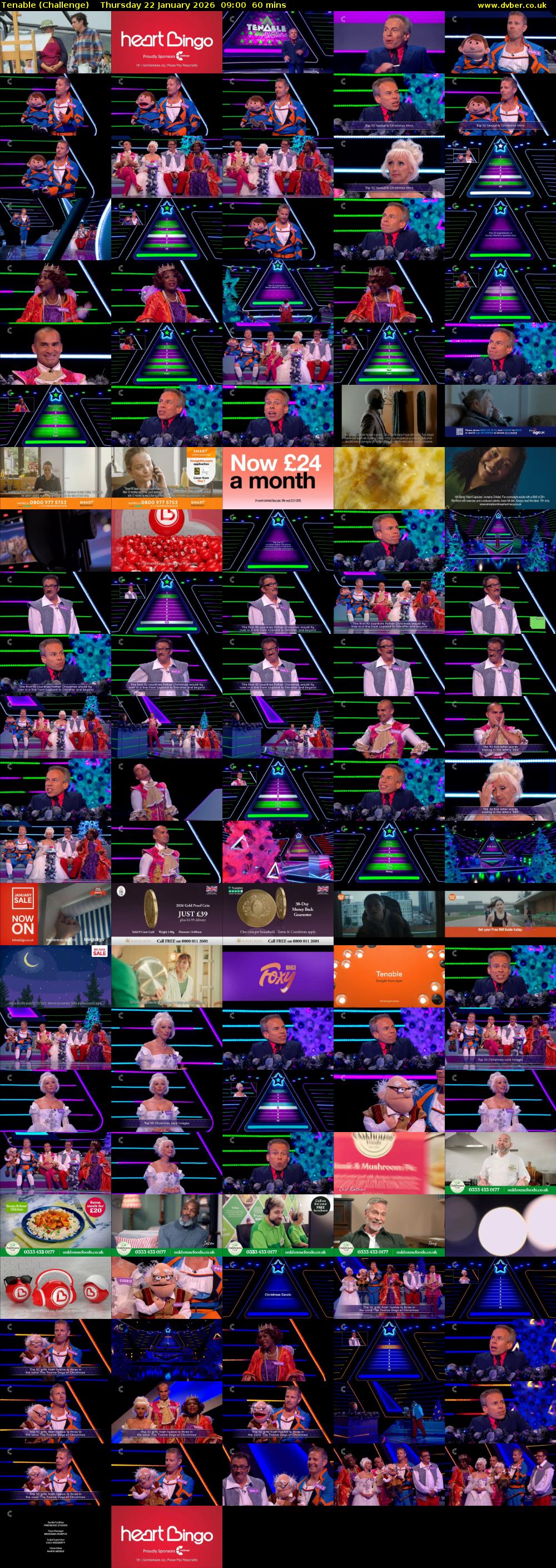 Tenable (Challenge) Thursday 22 January 2026 09:00 - 10:00