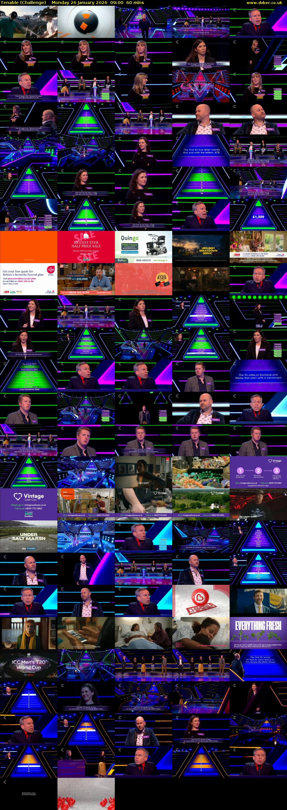 Tenable (Challenge) Monday 26 January 2026 09:00 - 10:00