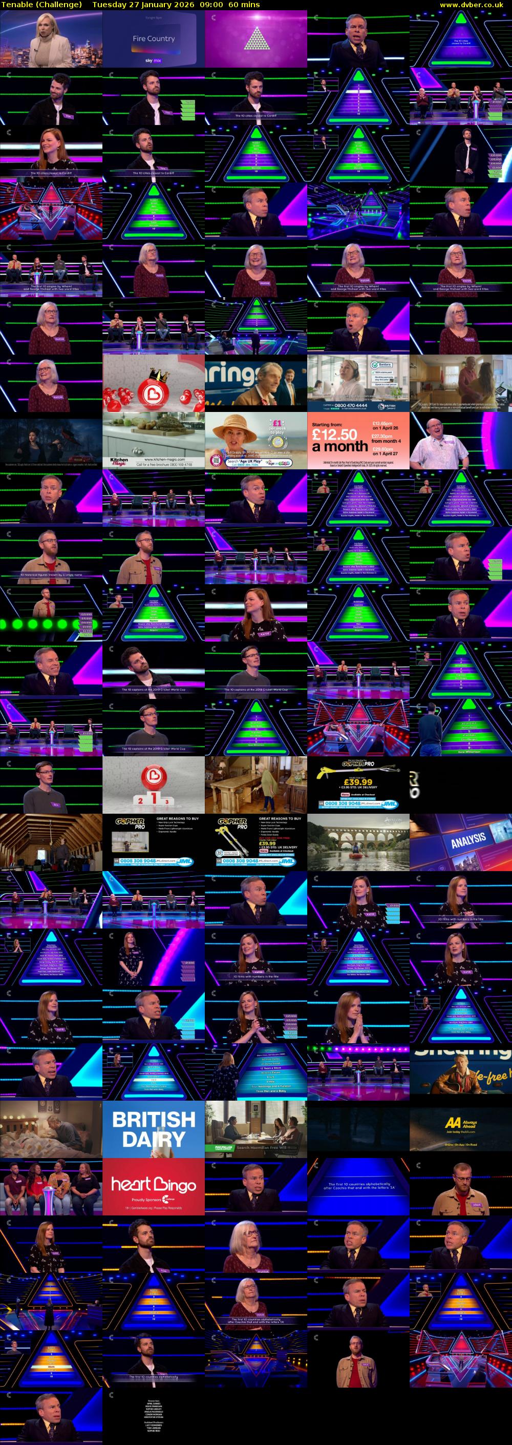 Tenable (Challenge) Tuesday 27 January 2026 09:00 - 10:00