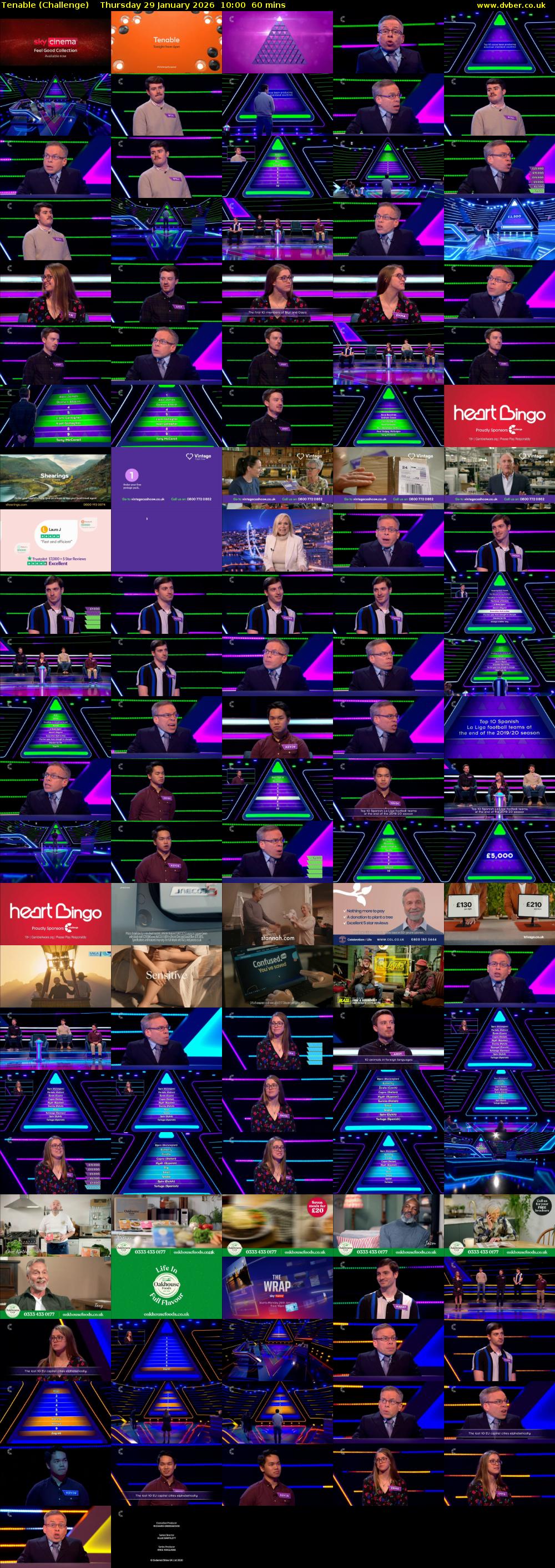 Tenable (Challenge) Thursday 29 January 2026 10:00 - 11:00