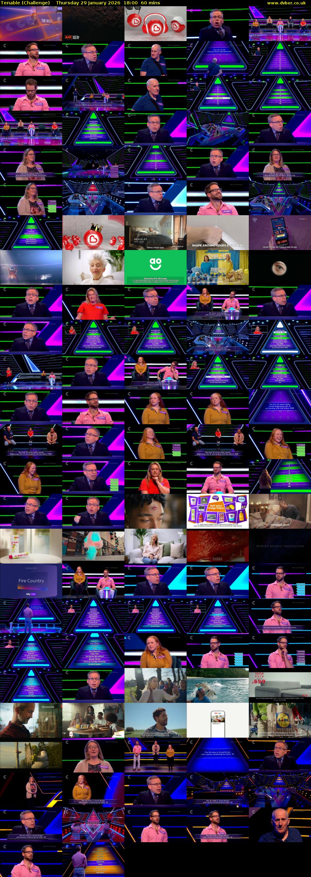 Tenable (Challenge) Thursday 29 January 2026 18:00 - 19:00