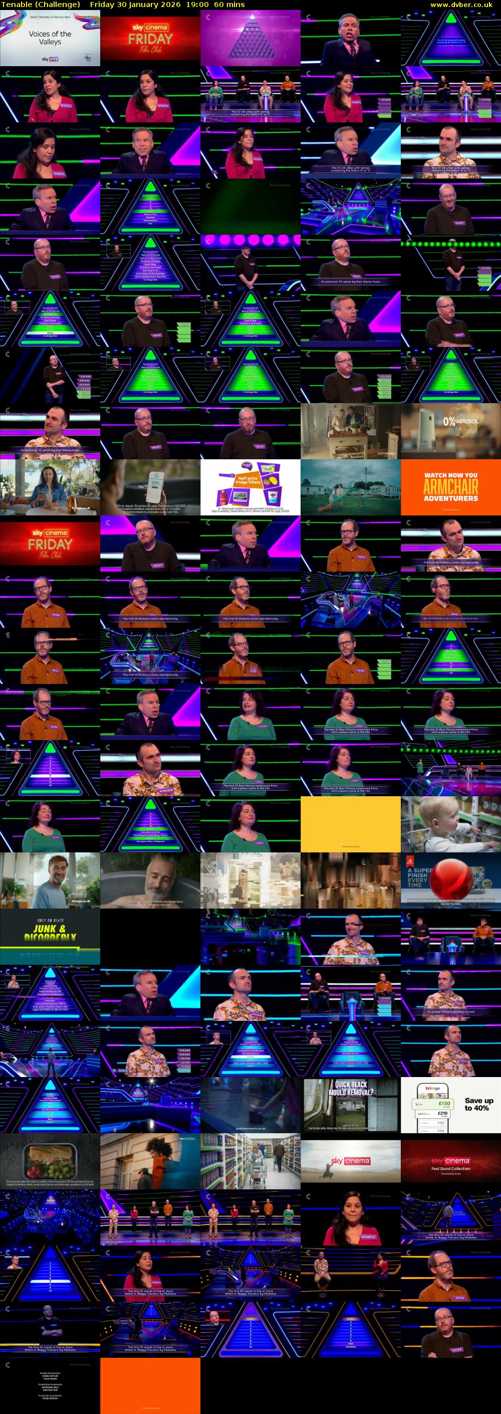 Tenable (Challenge) Friday 30 January 2026 19:00 - 20:00